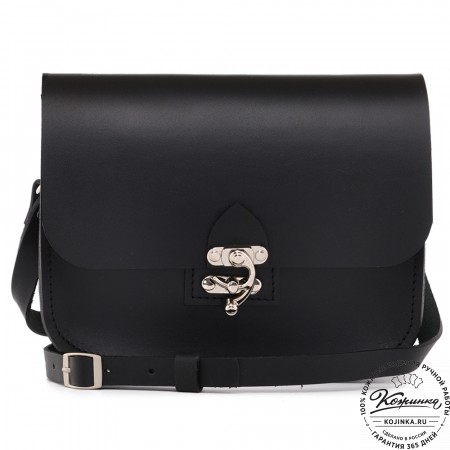 Кожаная сумка ручной работы "Кэтрин" (чёрная)